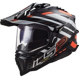 LS2 LS2, MX701 EXPLORER CARBON EDGE Black Orange White, L