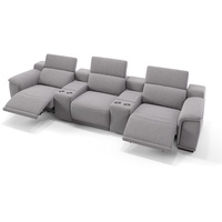 Designer Relaxsofa MONTEFINO Designcouch 3-Sitzer - Grau