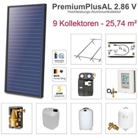 Solarbayer PremiumPlusAL Solarpaket 9 Stock Bruttofläche 25,74 m2 vertikal
