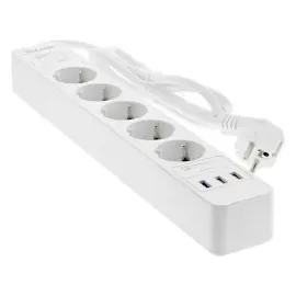 InLine Steckdosenleiste 5-fach 1,5 m Weiß