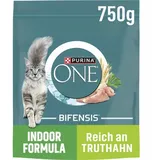 Purina ONE Indoor Formula reich an Truthahn und Vollkorn-Getreide 750 g