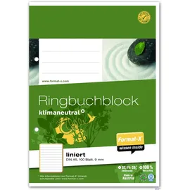 Ursus Green Ursus Green, DIN A5 100 Blatt 9mm liniert
