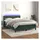 vidaXL Boxspringbett mit Matratze & LED Dunkelgrün 140x200 cm Samt