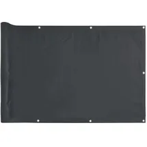 vidaXL Balkon-Sichtschutz 400 x 90 cm Grau PVC