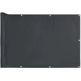 vidaXL Balkon-Sichtschutz 400 x 90 cm Grau PVC