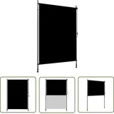 The Living Store - Außenrollo 150 x 270 cm Anthrazit - Außenrollo - Markise - Sonnenschutz - Gartenmöbel - Balkon
