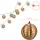 Spetebo Solar Lichterkette Rattan 270 cm Warmweiß