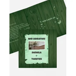 Hochzeitskarten Einladungen selbst gestalten mit Spruch und Fotos im Onlinedesigner bei Meine-Kartenmanufaktur.de