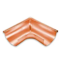 gromo Rinnenwinkel halbrund Kupfer Außeneck 90° Nenngröße 250 Ø 105mm