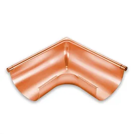 gromo Rinnenwinkel halbrund Kupfer Außeneck 90° Nenngröße 250 Ø 105mm