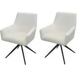 MCW Esszimmerstuhl MCW-L91 Stoff creme-beige 2er Set