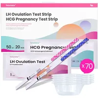 Femometer 50 ovulationstest + 20 Schwangerschaftstest 25 miu/ml optimaler Sensitivität