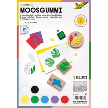 Folia Moosgummi Basic selbstklebend mehrfarbig 7 St.