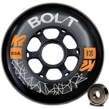 K2 Bolt 90 MM 85A 8-Wheel Pack W ILQ 9 – Black – 30F3013