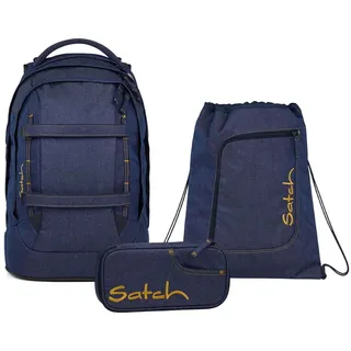 Satch Pack 3-tlg. Denim Blue