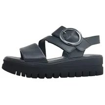 Gabor Plateau-Sandalette Damen Schwarz 36