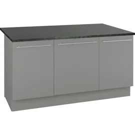 OPTIFIT Kücheninsel Bern 160 cm grau