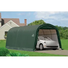 ShelterLogic Garage-in-a-Box Round Top 18,3 m2 Grün 610 cm x 300 cm x 240 cm