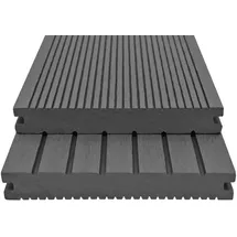 vidaXL WPC Terrassendielen mit Zubehör 10 m2 2,2 m grau