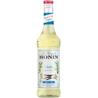 Monin Vanille Zuckerfrei (1 x 0,7l) – Zero‐Sugar Gourmet Vanilla – Premium Zutat für Kaffee, Milchshakes, Cocktails & Desserts – vegan & kalorienarm