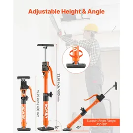 Vevor Deckenstütze Stahl 40–60cm beige/orange
