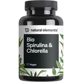 Natural Elements Bio Spirulina & Chlorella Presslinge 500 Tabletten