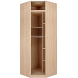 hom'in Hom`in Eckschrankkorpus System Unit, Eiche, 6,6 Fächer, 91.1x242.2x91.1 cm, Schlafzimmer, Kleiderschränke, Eckschränke