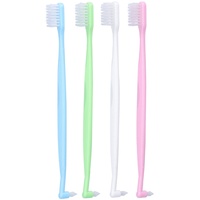 4 STÜCKE Kieferorthopädische Zahnbürste, Doppelseitige Zwischenraum-Zahnbürste, Weiche All-in-One-Zahnbürsten für die Zahnreinigung von Zahnspangen
