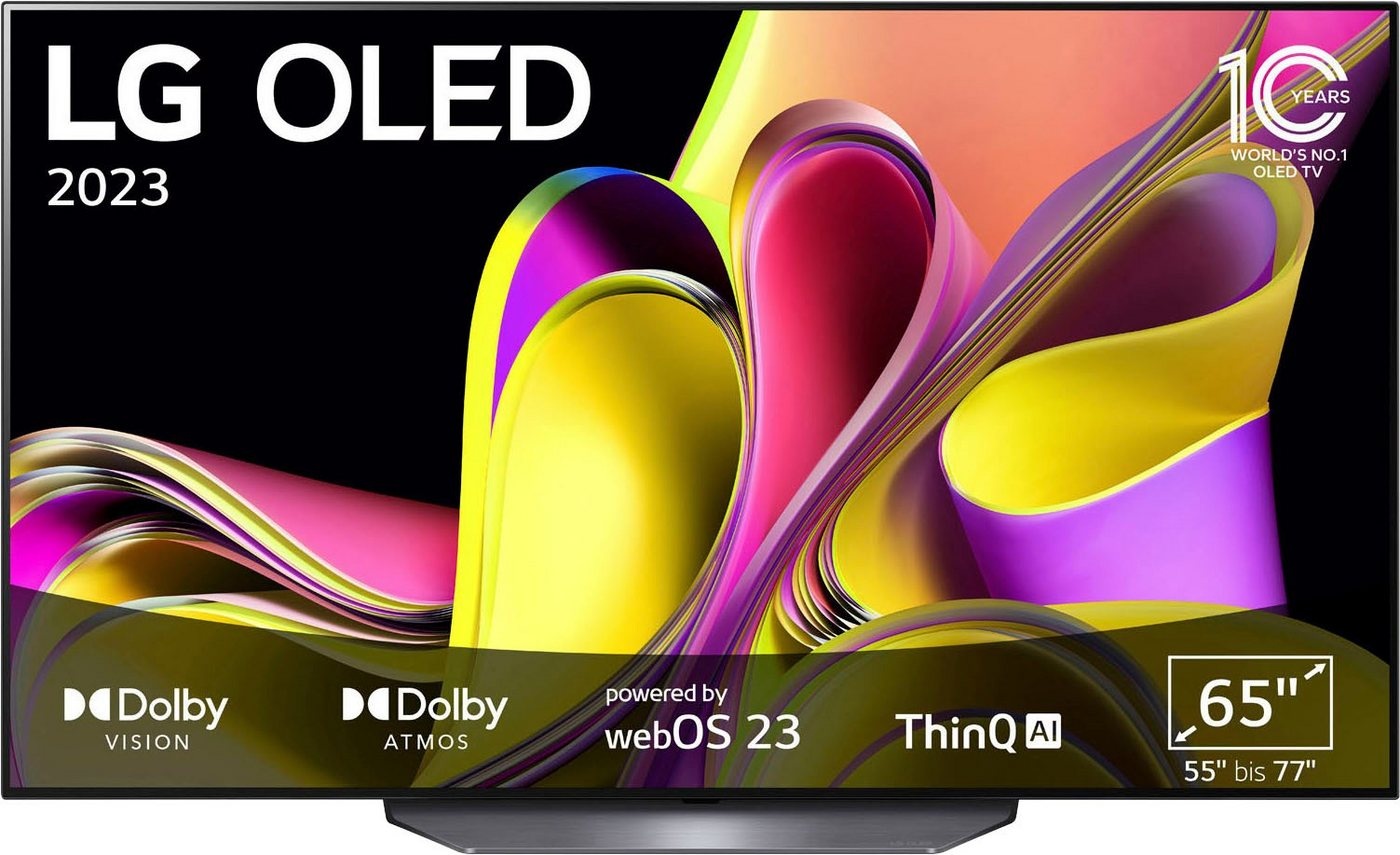 LG OLED65B39LA OLED-Fernseher (165 cm/65 Zoll, 4K Ultra HD, Smart-TV) schwarz