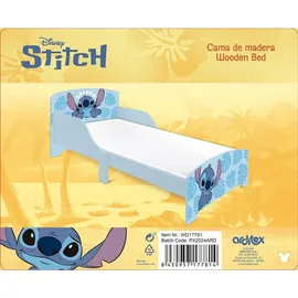 Arditex Kinderbett Lilo & Stitch 70 x 140 cm Holz lackiert blau