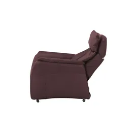 Hukla Relaxsessel Pascal Leder 77 x 115 x 90 cm Rot elektrisch, drehbar