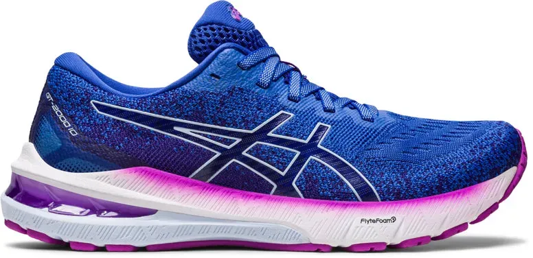 Asics GT 2000 10 MK - Stabillaufschuhe - Damen - Blue/Purple - 8 US