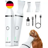 Oneisall Pfotentrimmer Für Hunde Mit Doppelklingen, 2-Gang Schermaschine Hund Pf