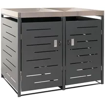 Proregal Mülltonnenbox XL 125 x 140 x 102 cm anthrazit