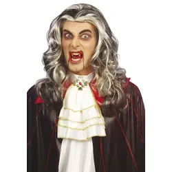 Halloween Perücke Vampir Dracula Langhaar Silberblond - OS
