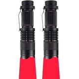 Rotlicht Taschenlampe, WESLITE Mini Rot Taschenlampen Rote Signallampe mit Clip Rote LED Taschenlampen Zoombare Rotlichtlampe 3 Modi für Stargazing Nachtsicht Astronomie Camping (2er Pack)