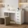 beautysofa SCHREIBTISCH Malta mit 5 Schubladen, mit Griffen, Weiß