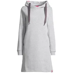 Midikleid SALZHAUT "Knielanges Kleid (Midi) MÖÖV KLEID", Damen, Gr. M, EURO, grau (grau melange), Obermaterial: 65% Baumwolle CO. 35% Polyester PES., Kleider Midikleid