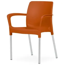 20er-Pack ALEXA CLOSED Stühle - Ziegelorange