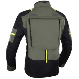 Oxford Rockland Textiljacke Braun/Schwarz/Neon-Gelb 3XL