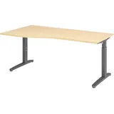bümö Schreibtisch 180 x 100 cm Ahorn / Graphit