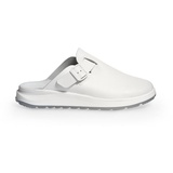Abeba 87050 - Unisex Schuhe - ACTIVE Slipper SRC - Glattes Design - EU 40 - Weiß - Futtermaterial: Wildleder
