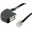goobay TAE Adapter F-RJ11/RJ14 0,2m,sw,Bu/St 68584