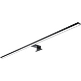 Kalb Material Für Möbel kalb | 100cm LED Badleuchte Badlampe Spiegellampe Spiegelleuchte 230V schwarz, warmweiß