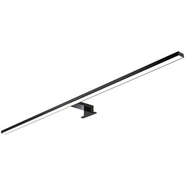 Kalb Material Für Möbel kalb | 100cm LED Badleuchte Badlampe Spiegellampe Spiegelleuchte 230V schwarz, warmweiß