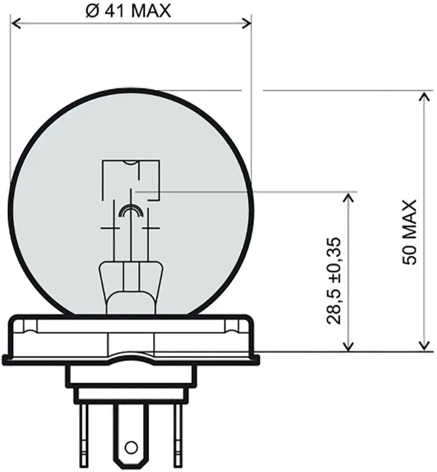 Rms 12v 45/40w P Glühbirne 10 Einheiten - White - One Size