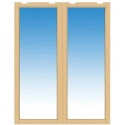 PLUS Pavillon Schiebetür Doppelt injl. Glas