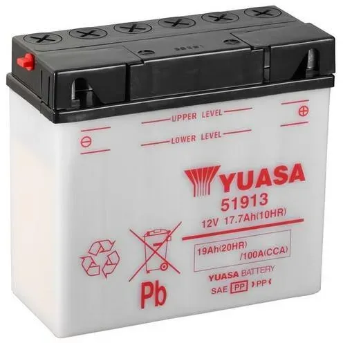 YUASA 51913 Batterie ohne Säurepack