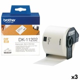 Brother Etikettensystem für Drucker Brother DK-11202 Schwarz/Weiß, 62 x 100 mm (3 Stück)