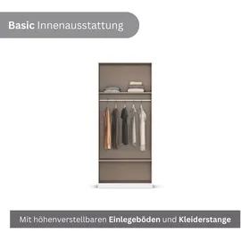 Rauch Wäscheschrank GAMMA 91 x 248 x 54 cm Eiche/Weiß